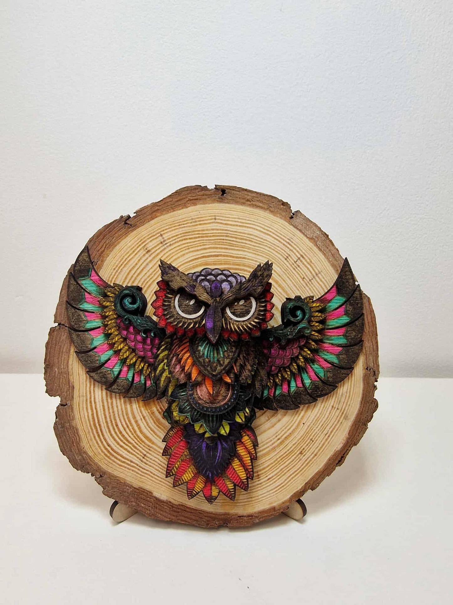 Multi Layered Owl Wall Art