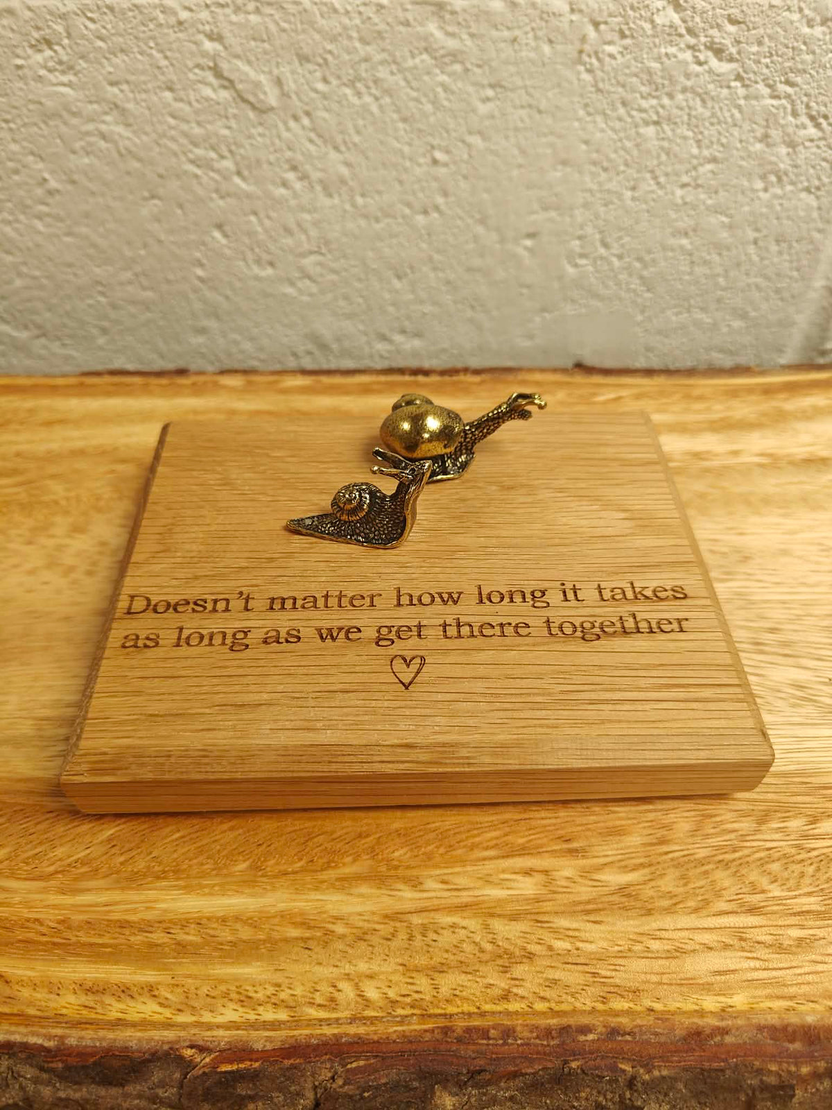 Cute Snails on Oak