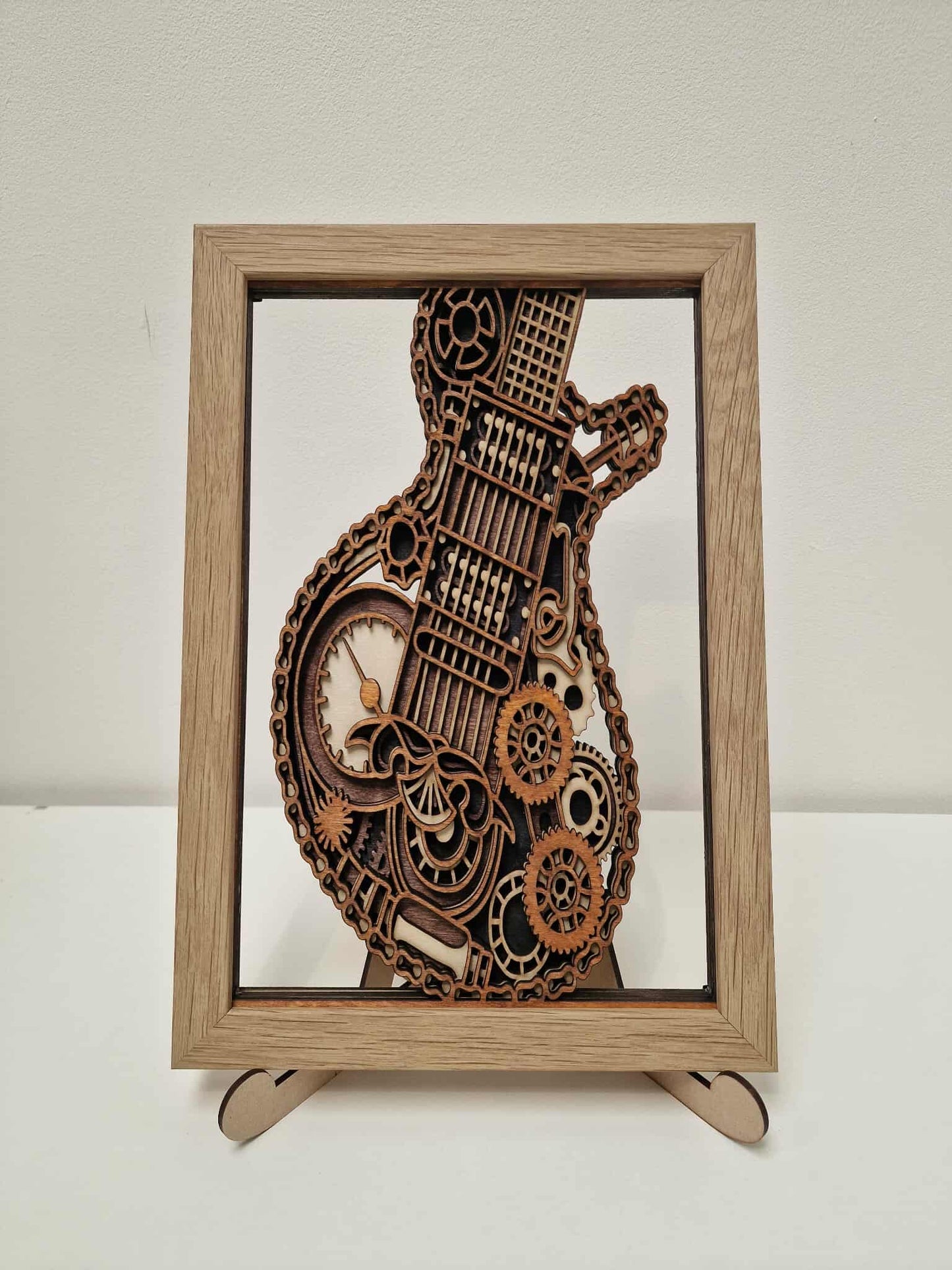 Multi-Layered Guitar Wall Art