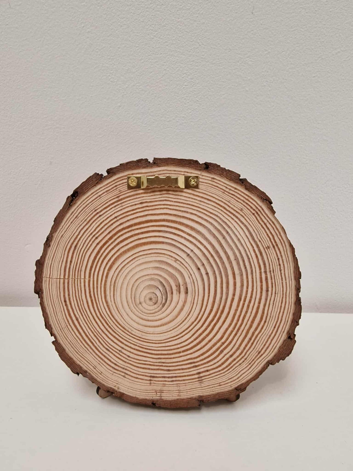 Handmade Tree of Life on Natural Log Slice 16-18cm – Multicoloured & Multilayered