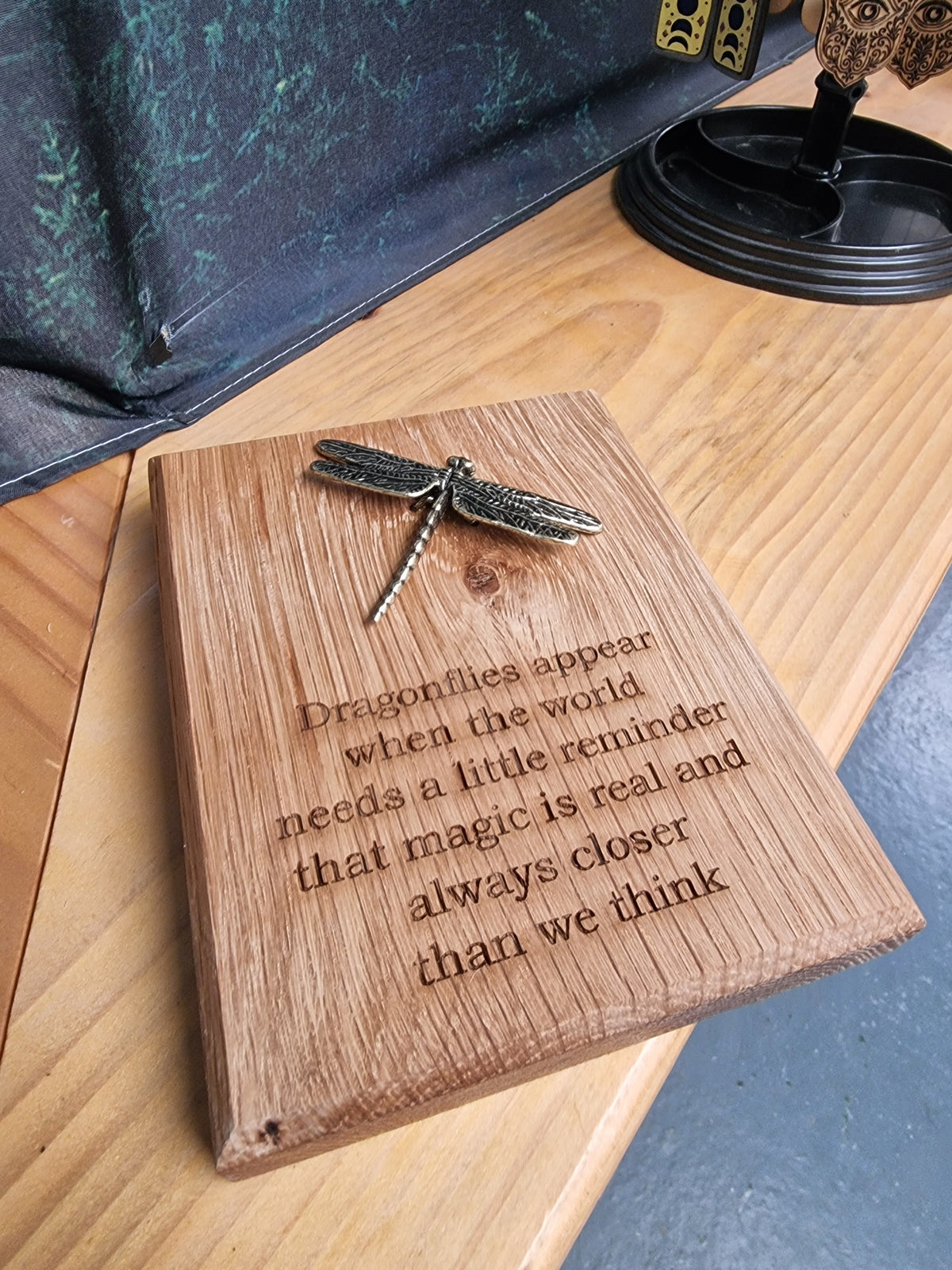 Dragonfly Wooden Plaque