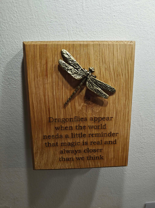 Dragonfly Wooden Plaque
