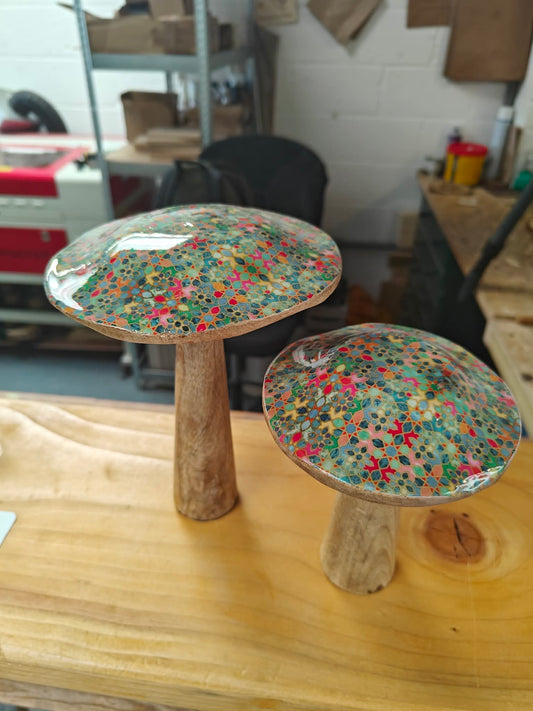 Woodland Mosaic Mushrooms