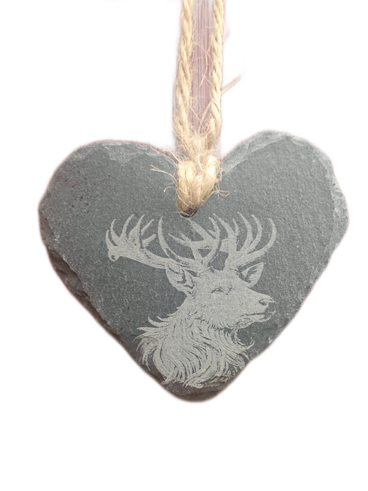 Personalised Heart-Shaped Slate Plaque