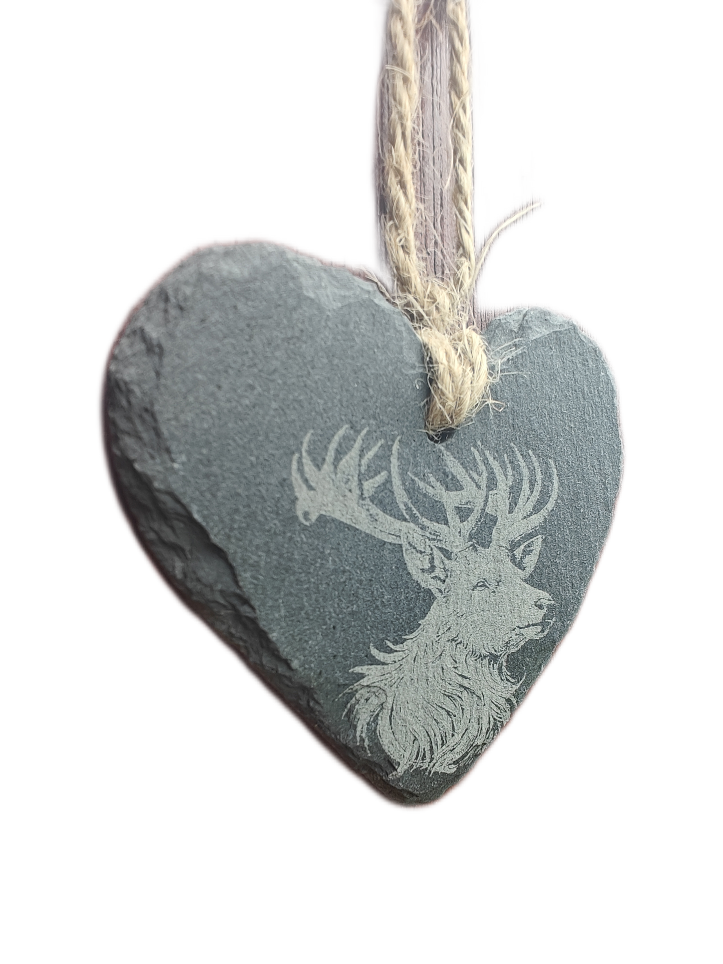 Personalised Heart-Shaped Slate Plaque