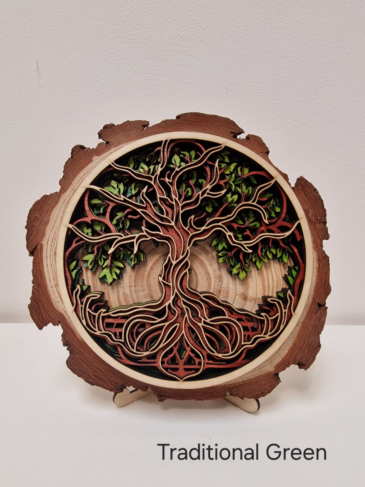 Multilayered Tree of Life on Natural Log Slice